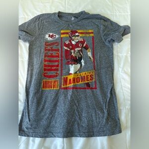 NFL Kanas City Chiefs Mahomes 15 cotton short sleeve tee youth